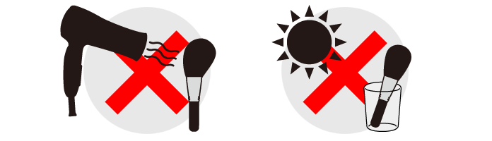 化粧筆の洗い方